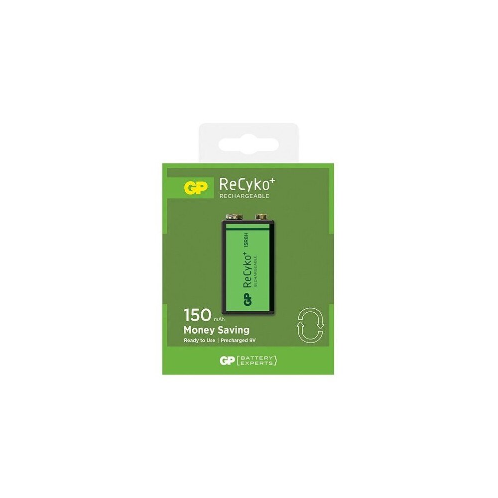 Baterie reincarcabila Gp 6f22/9v gp recyko+ 150 series 150mah 1x Blister