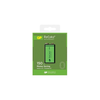 Baterie reincarcabila Gp 6f22/9v gp recyko+ 150 series 150mah 1x Blister Baterie reincarcabila Gp 6f22/9v gp recyko+ 150 series 150mah 1x Blister