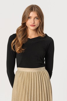ICHI, Bluza cu decolteu in V Zenty, Negru ICHI, Bluza cu decolteu in V Zenty, Negru