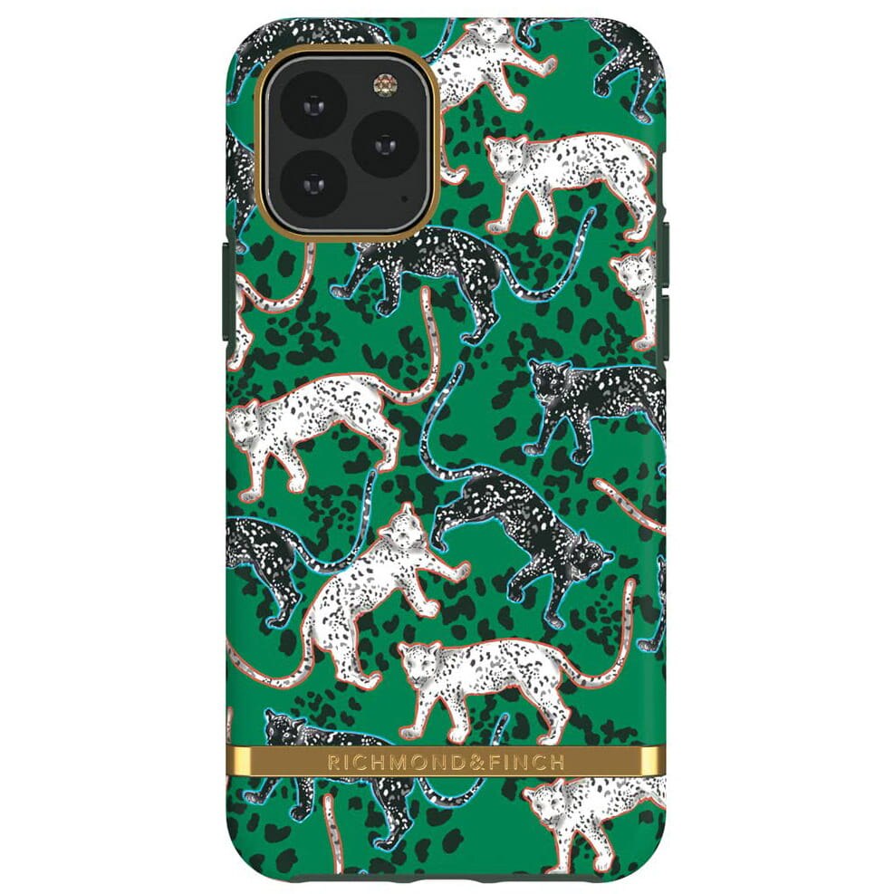 Husa Richmond & Finch Green Leopard pentru iPhone 11 Pro, Plastic, Verde