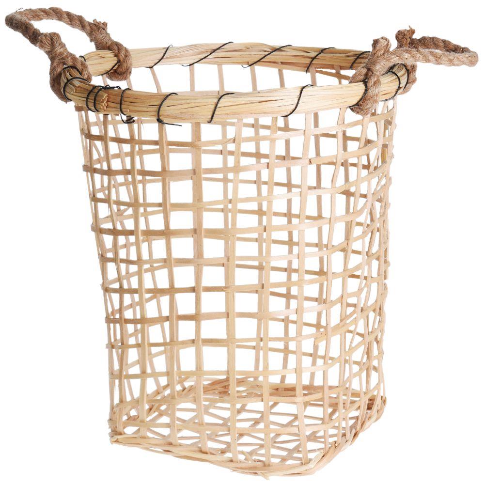 Cos depozitare, Home Styling Collection, Lemn, 32x39 cm, Maro