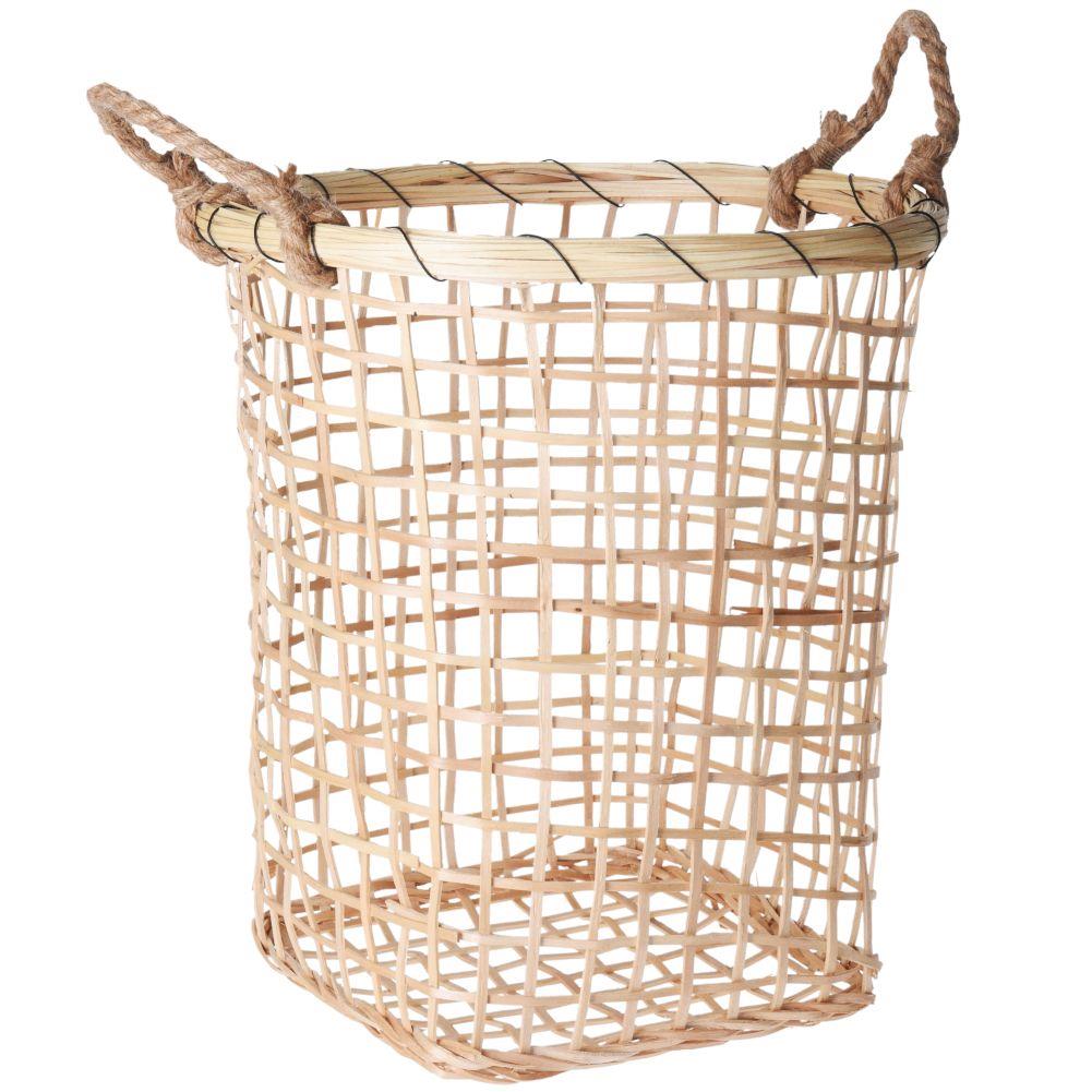 Cos depozitare, Home Styling Collection, Lemn, 36x33 cm, Maro