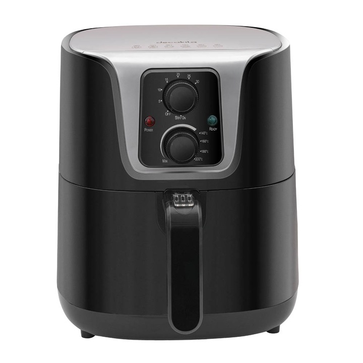 Friteuza Decakila Air Fryer, 3 L, 1300 W, Negru