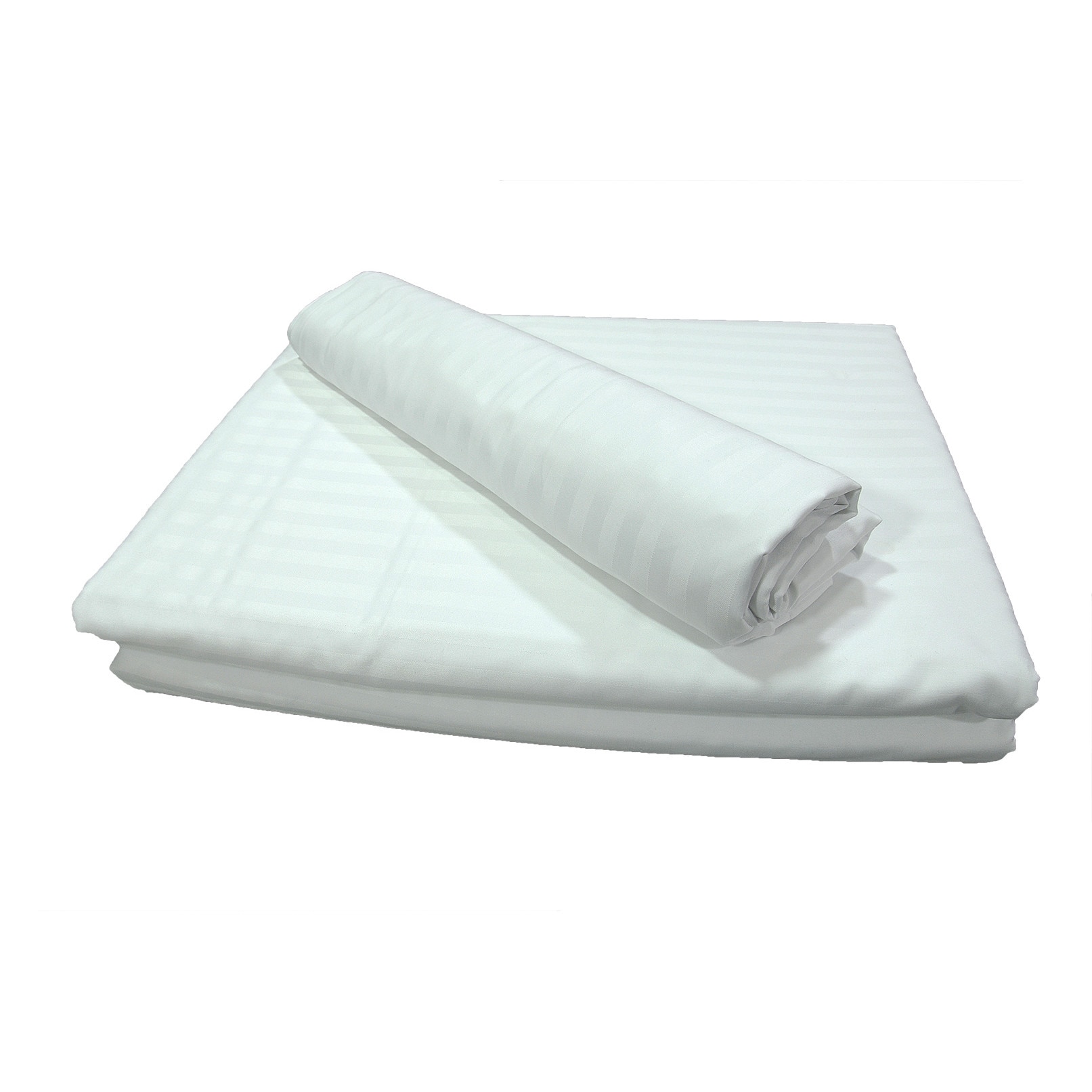 Set lenjerie de pat bumbac damasc 6 piese 230x240 alba