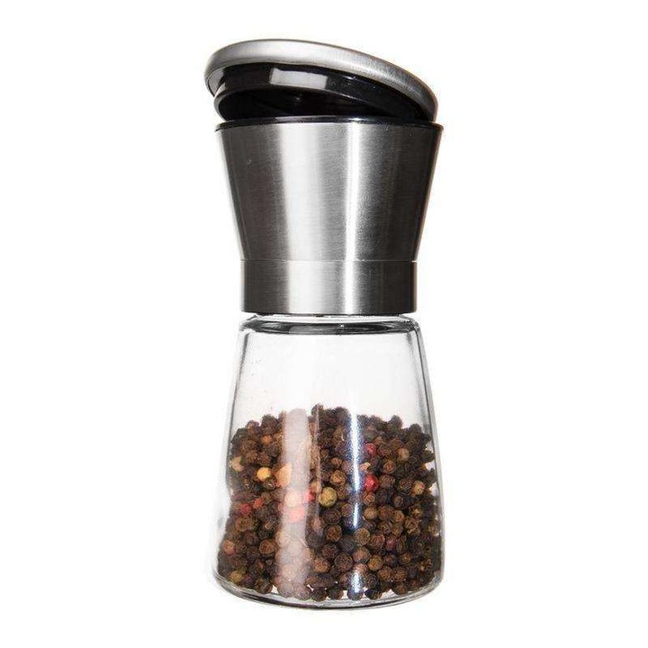 Ръчна стъклена мелница за пипер и сол подправки