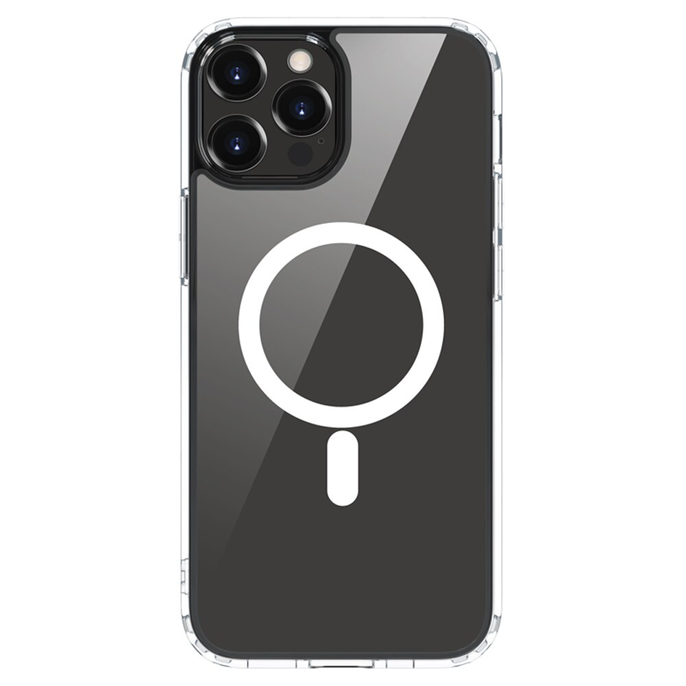 Husa Devia Pure MagSafe Shockproof compatibila cu iPhone 13 Pro Max, Clear, antishock