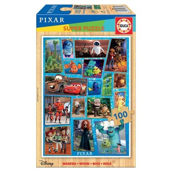 Puzzle lemn 100 piese Disney Pixar 18881 EDUCA Puzzle lemn 100 piese Disney Pixar 18881 EDUCA