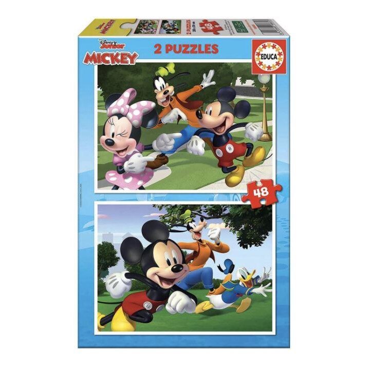Puzzle lemn 2x48 piese Mickey & Friends 18885 EDUCA