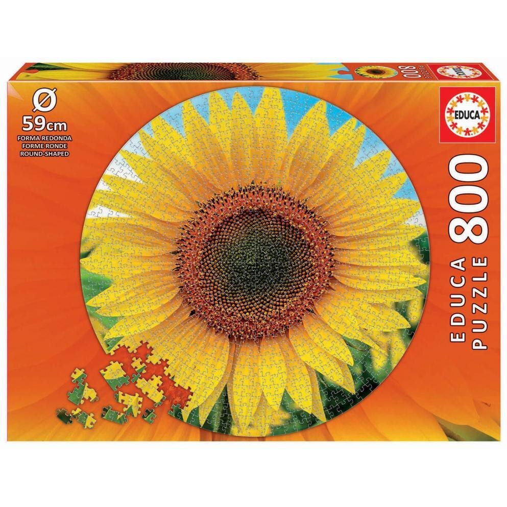 Puzzle rotund 800 piese Girasol Round Puzzle 19034 EDUCA