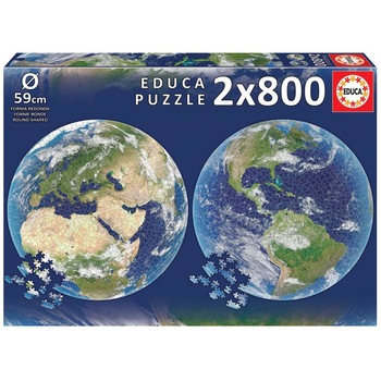 Puzzle rotund 2x800 piese Terra Educa 19039 Puzzle rotund 2x800 piese Terra Educa 19039