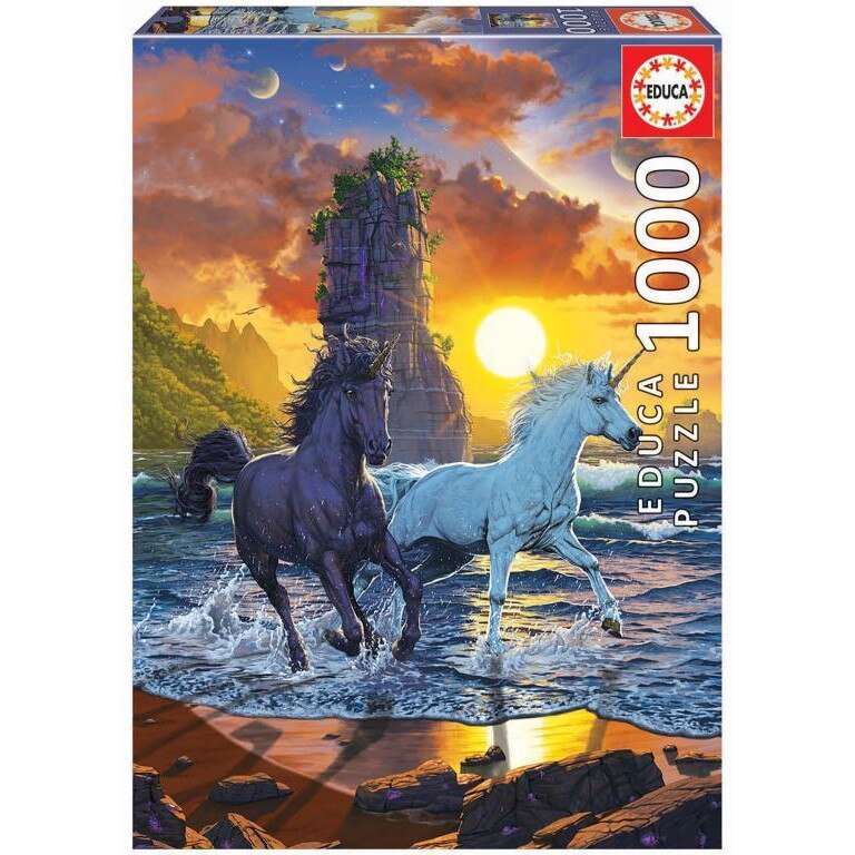Puzzle 1000 piese Unicorns on Beach Educa 19025