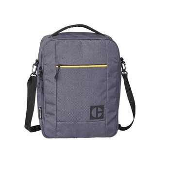 Borseta CATERPILLAR Code - Hex Go, material 420D hexagonal, buzunar cu fermoar - gri inchis Borseta CATERPILLAR Code - Hex Go, material 420D hexagonal, buzunar cu fermoar - gri inchis