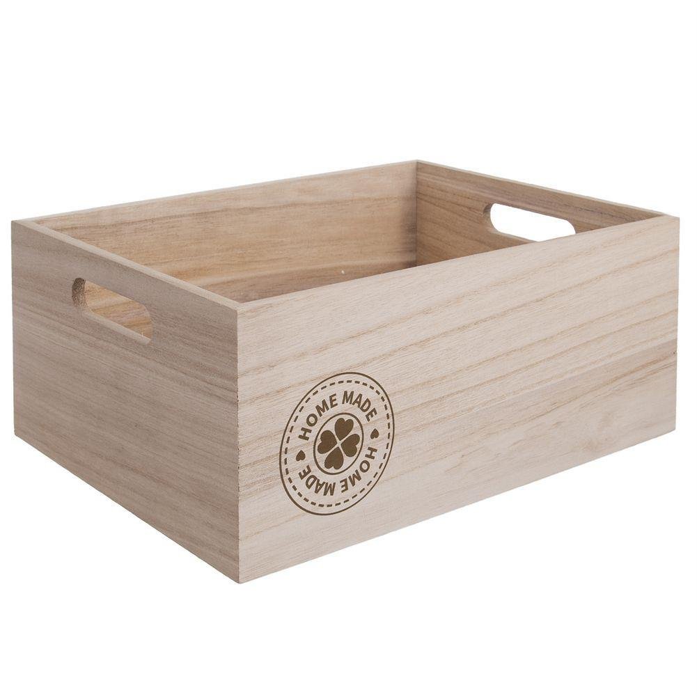 Cutie organizare Home Made, Orion, Lemn, 31x21x13 cm, Maro