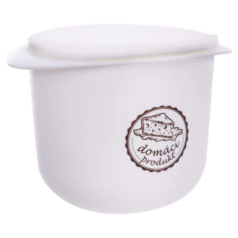 Castron pentru produse lactate, Orion, Plastic, Alb, 1L