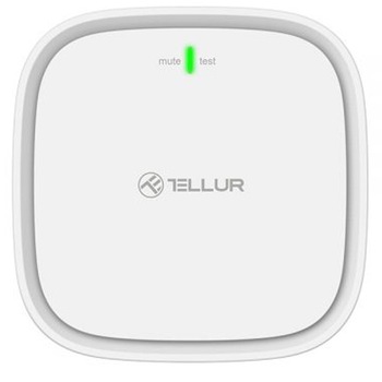 Senzor de gas Tellur, WiFi, Smart, DC12V 1A, Alb Senzor de gas Tellur, WiFi, Smart, DC12V 1A, Alb