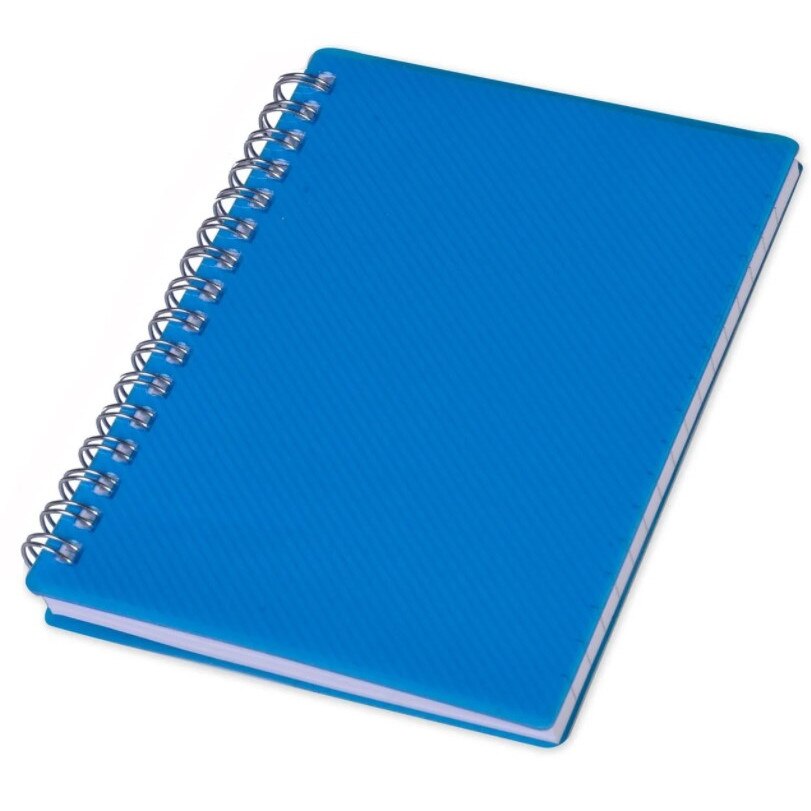 Agenda pentru notite, Zola®, A6, albastra cu arcuri, 60 file
