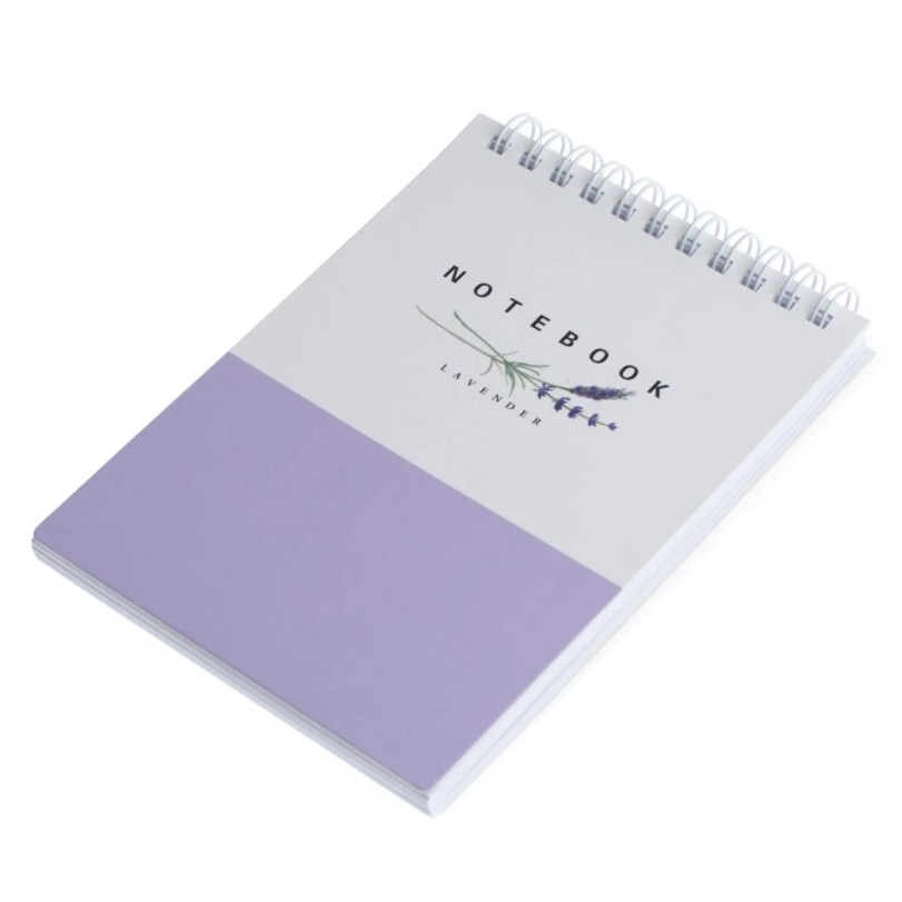 Agenda pentru notite, Zola®, A6, in 2 culori, alb/lila, 80 file