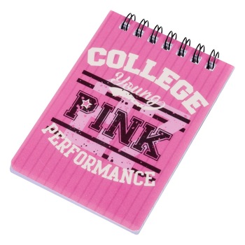 Agenda pentru notite, Zola®, A7, model cu roz, 50 file Agenda pentru notite, Zola®, A7, model cu roz, 50 file