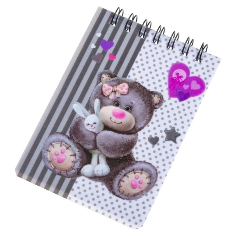 Agenda pentru notite, Zola®, A7, 50 file, model cu ursulet