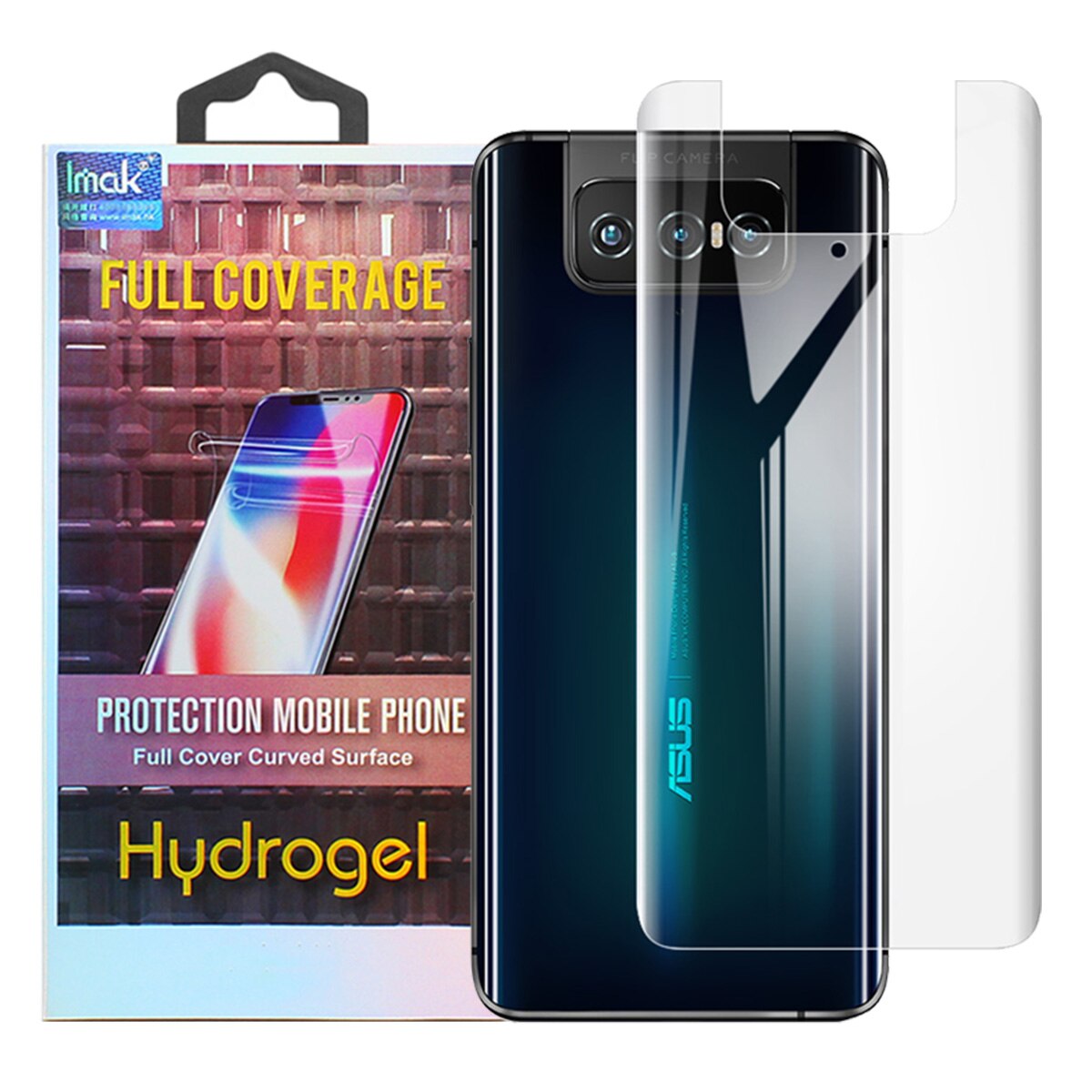 Set 2x Folii Protectie pentru Zenfone 7, IMAK Hydrogel III, Transparent