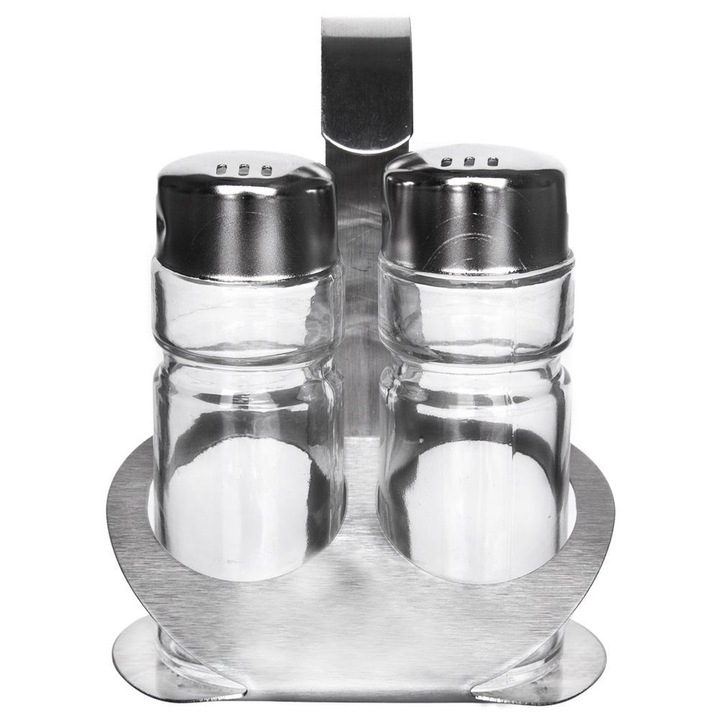 Комплект солници/пиперници с поставка