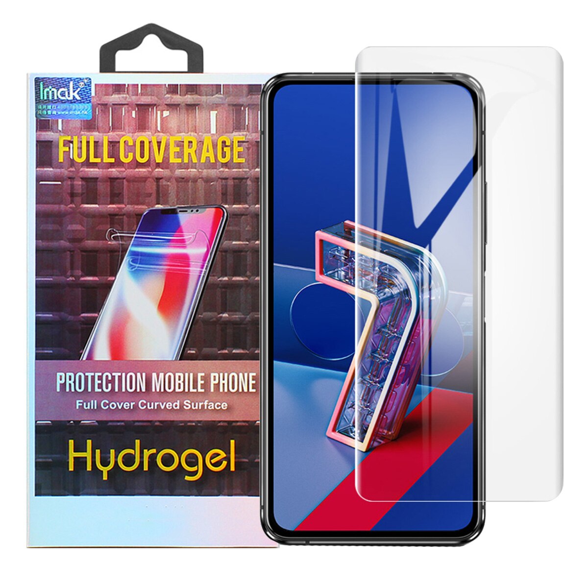Set 2x Folii Protectie pentru Zenfone 7, IMAK Hydrogel III, Transparent