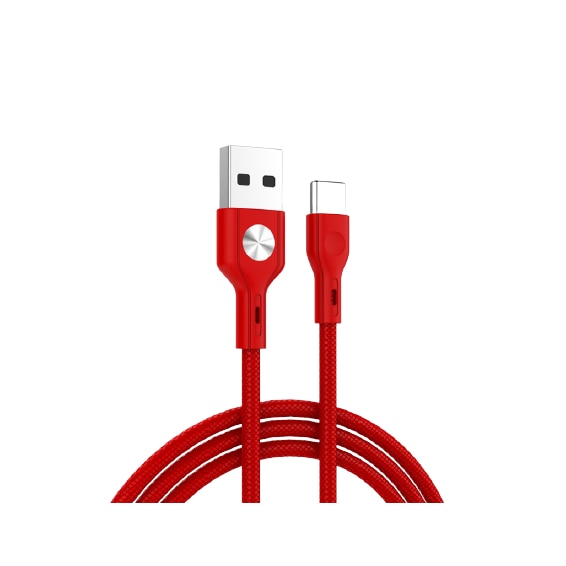 Cablu Usb la Usb tip C Golf 3A rosu space 60T