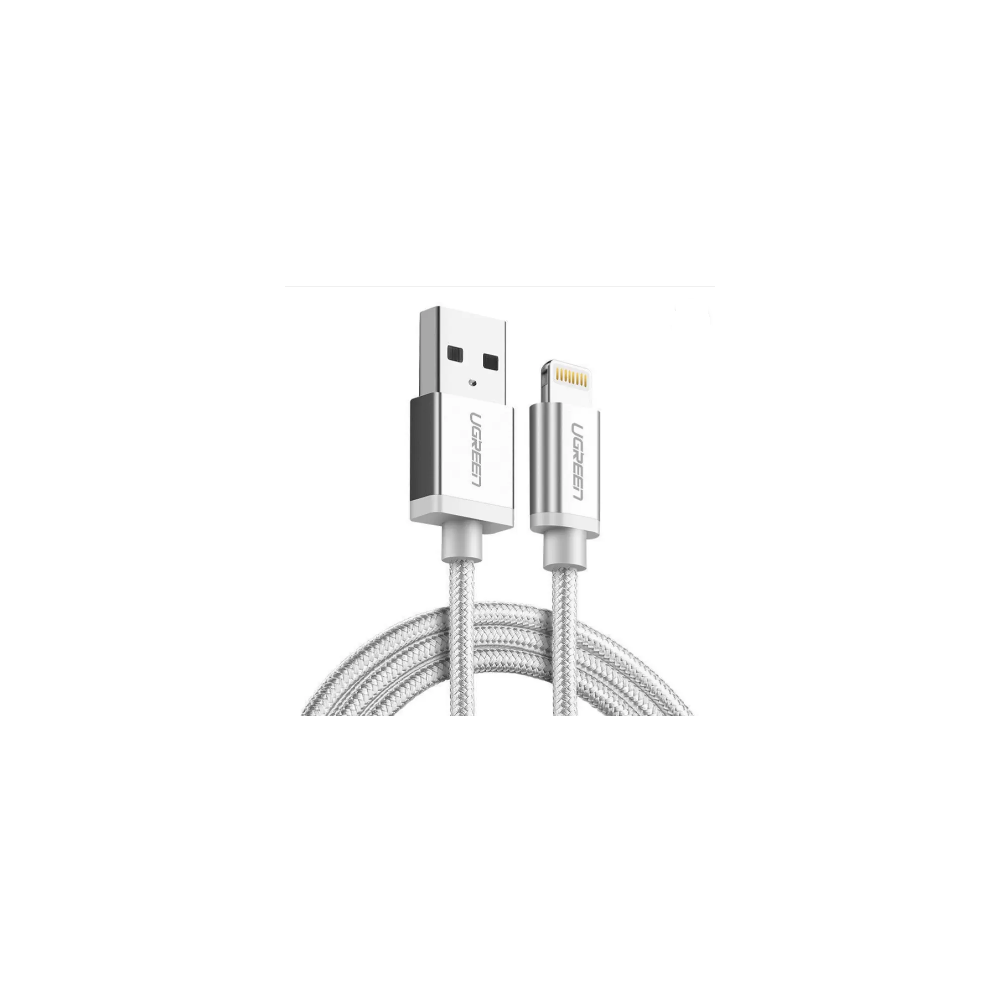 Lightning usb cablu de date si sincronizare de inalta calitate us199 1 Metru argintiu