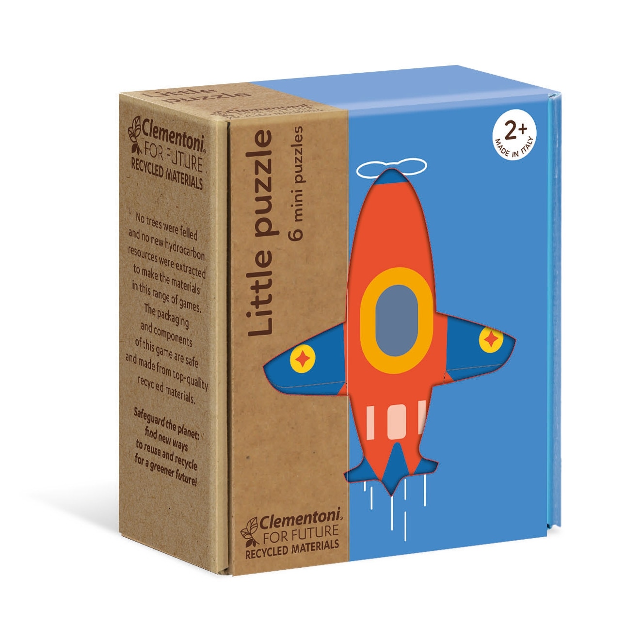 Set de 6 minipuzzle Mijloace de transport, Clementoni, Multicolor, 14.5cm