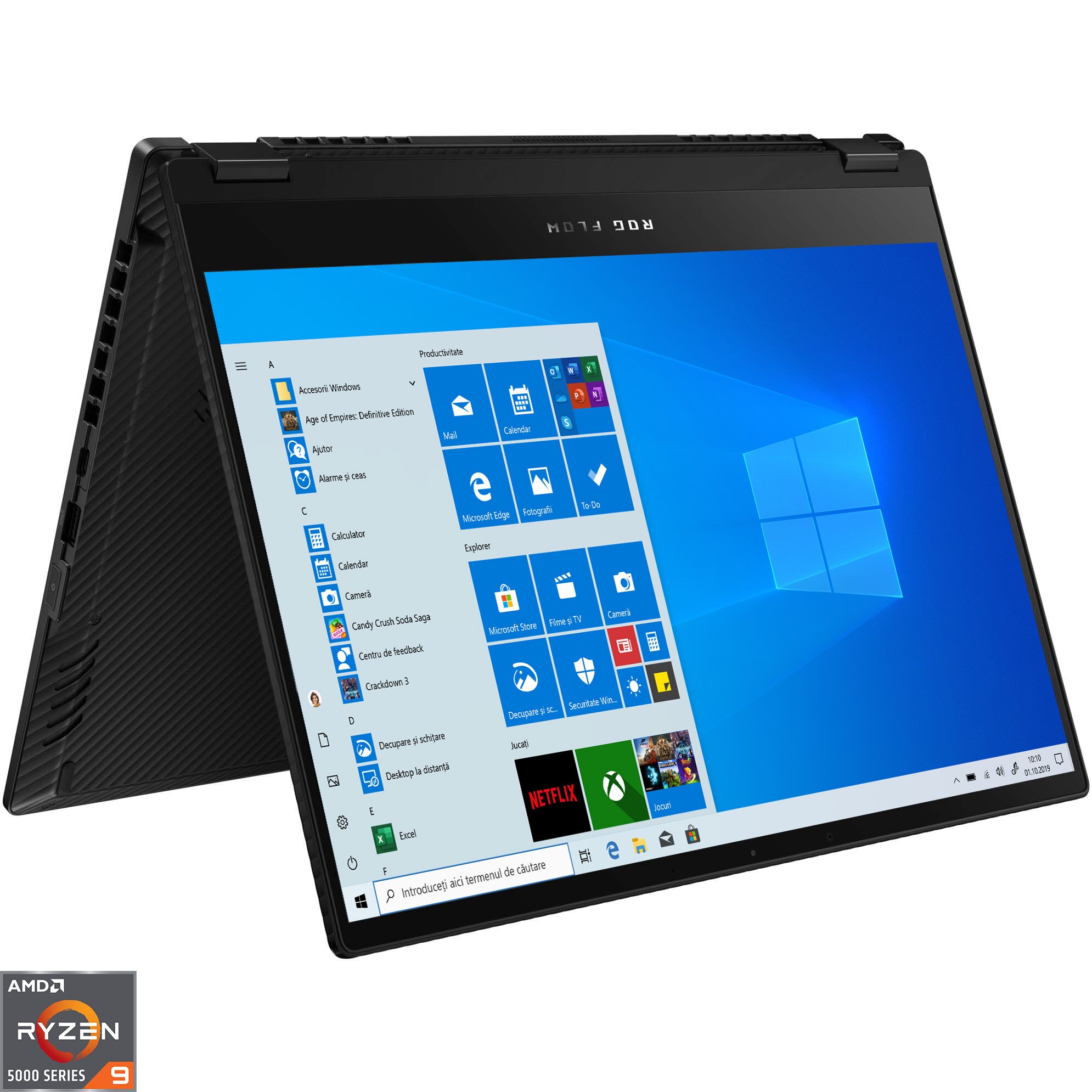 Laptop Gaming ASUS ROG Flow X13 GV301QE cu procesor AMD Ryzen™ 9 5980HS, 13.4