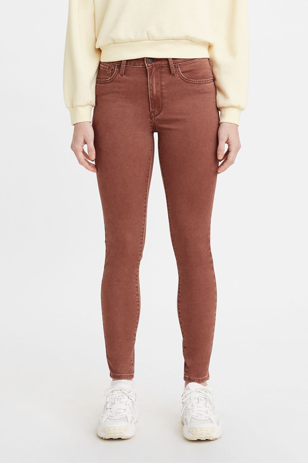 Levi's, Blugi super skinny cu talie inalta 721™, Scortisoara, W28-L32