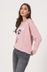 Levi's, Bluza lejera cu maneci cazute Reese, Roz pastel/Alb, S