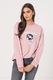 Levi's, Bluza lejera cu maneci cazute Reese, Roz pastel/Alb, S
