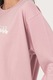 Levi's, Bluza lejera cu maneci cazute Reese, Roz pastel/Alb, S