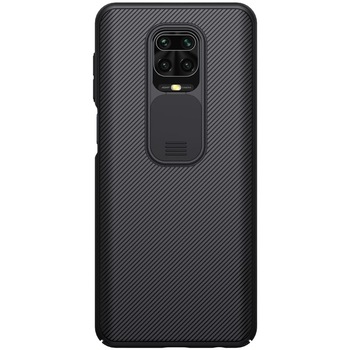 Husa Nillkin CamShield pentru Xiaomi Redmi Note 9S / 9 Pro / 9 Pro Max, Policarbonat, Negru Husa Nillkin CamShield pentru Xiaomi Redmi Note 9S / 9 Pro / 9 Pro Max, Policarbonat, Negru