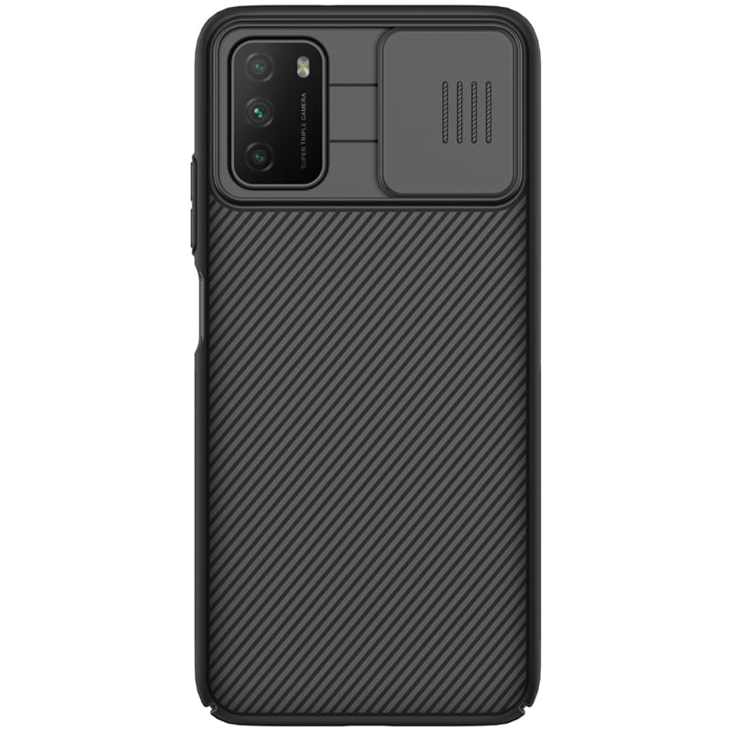 Husa Nillkin CamShield pentru Xiaomi Poco M3, Policarbonat, Negru