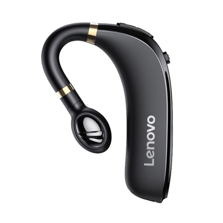 LENOVO HX106 bluetooth слушалка MONO, v5.0, микрофон, устойчива на изпускане, филтър за шум, въртяща се за ляво и дясно ухо, черна