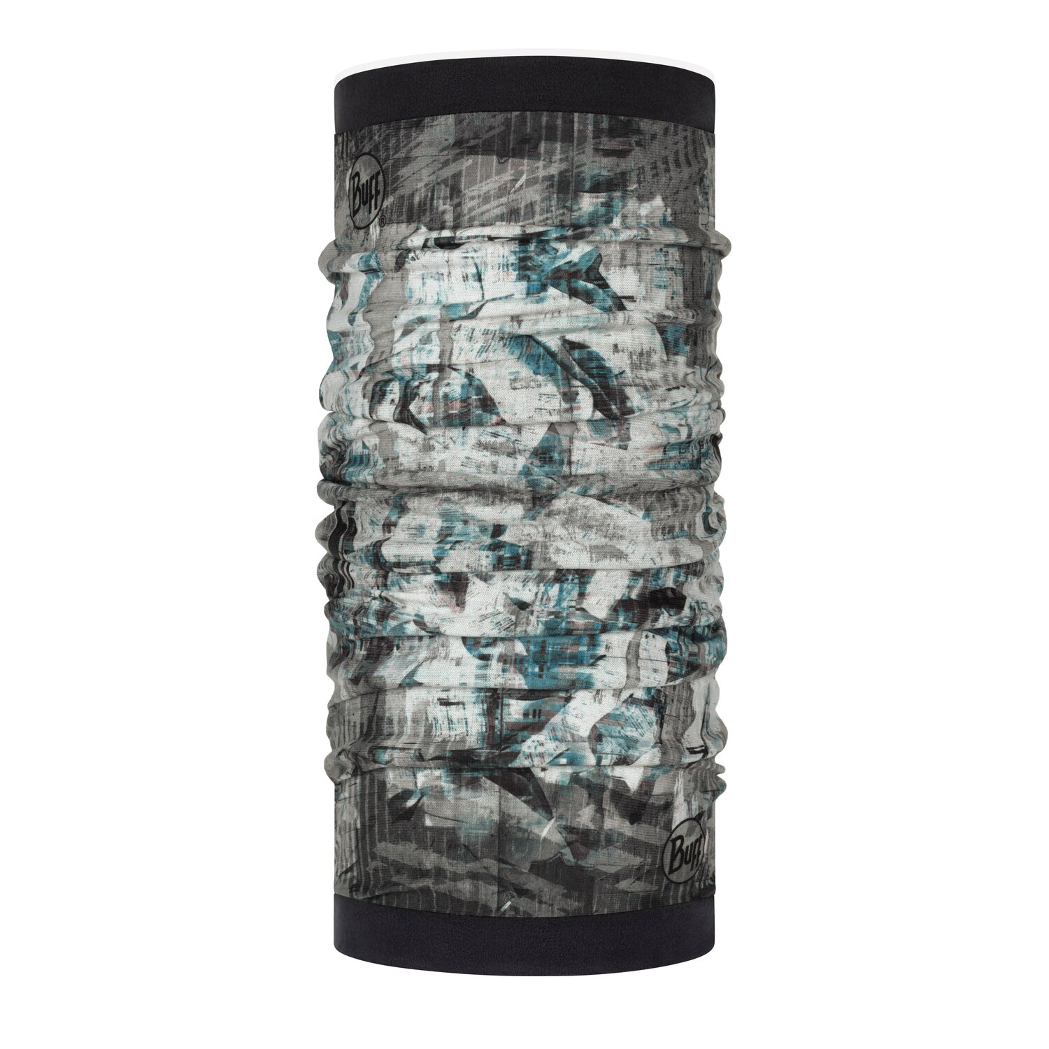 Bandana new polar reversibil Buff silvery gri pentru adulti