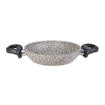 Tigaie din granit bio, Karaca, Maner dublu, 20 cm, Argintiu Tigaie din granit bio, Karaca, Maner dublu, 20 cm, Argintiu