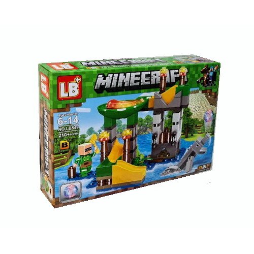 Set de constructie, Pirate Ship Adventure, scena B,cu lumini, 210 piese