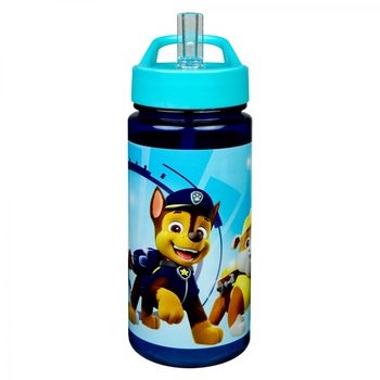 Sticla plastic pentru apa, Paw Patrol 400 ml Albastru Sticla plastic pentru apa, Paw Patrol 400 ml Albastru