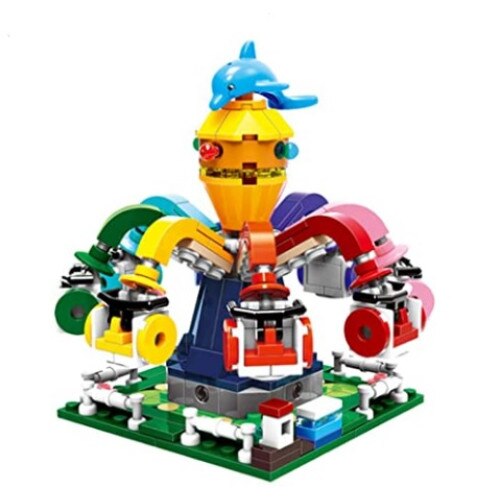 Set cuburi constructii Colourful World 350 piese