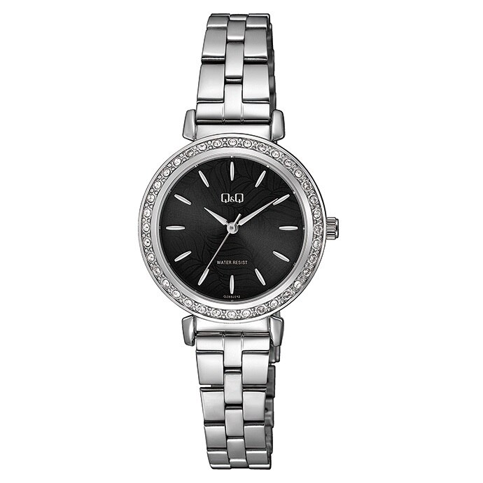 Ceas dama Q&Q QZ89J212Y, cadran negru