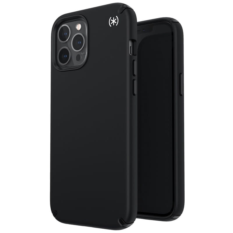 Husa de protectie antibacteriana Speck Presidio 2 Pro pentru iPhone 12/12 Pro, Policarbonat, Negru