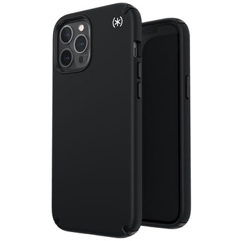 Husa de protectie antibacteriana Speck Presidio 2 Pro pentru iPhone 12/12 Pro, Policarbonat, Negru Husa de protectie antibacteriana Speck Presidio 2 Pro pentru iPhone 12/12 Pro, Policarbonat, Negru
