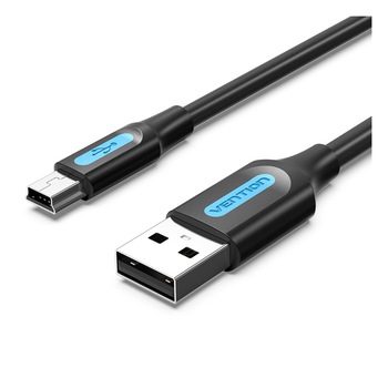 Cablu de date Vention, USB to Mini-B, 200 cm, Negru Cablu de date Vention, USB to Mini-B, 200 cm, Negru