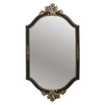 Oglinda perete din rasina Black Golden 30 cm x 55 cm Oglinda perete din rasina Black Golden 30 cm x 55 cm