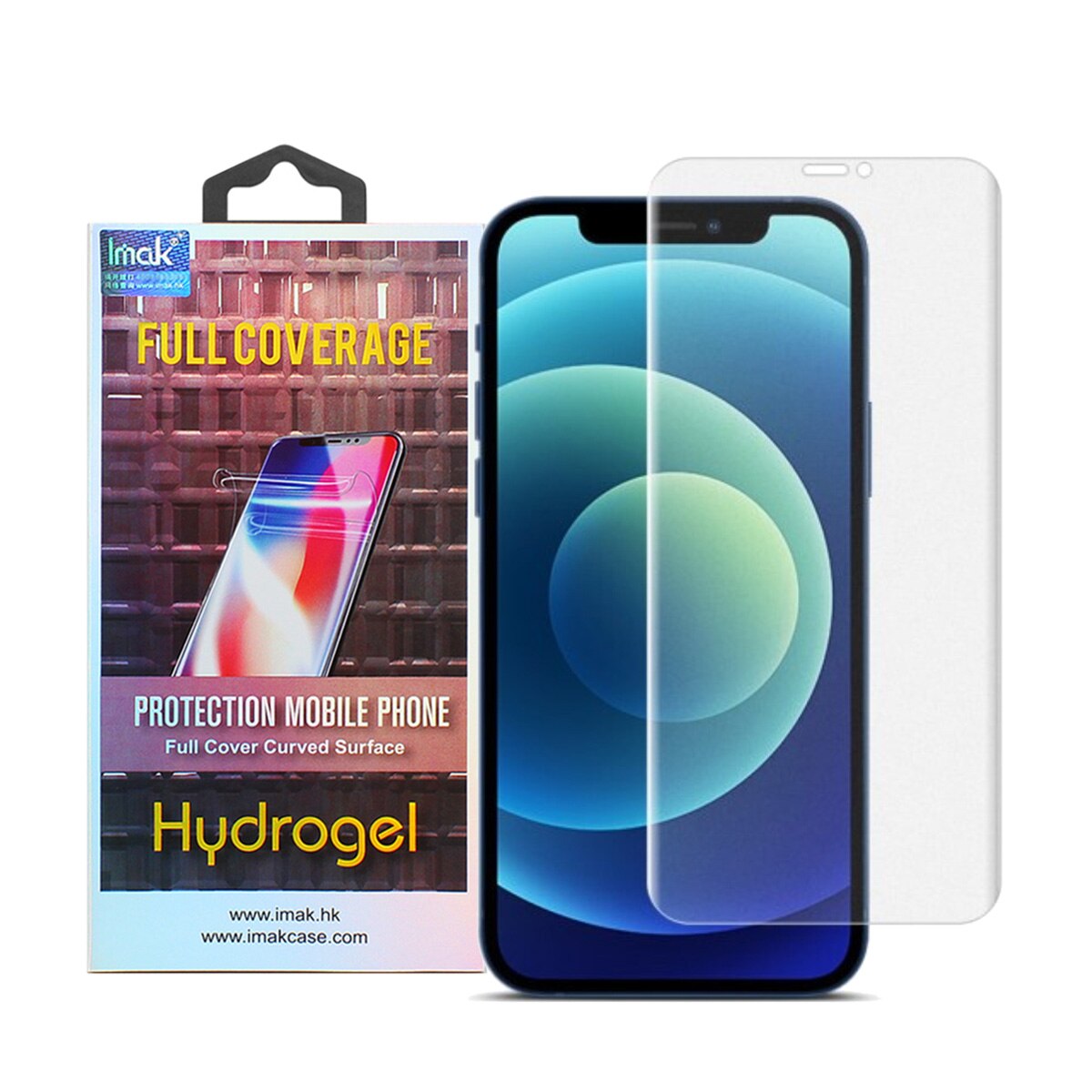 Set 2x Folii Protectie pentru iPhone 12 Mini, IMAK Hydrogel III, Transparent
