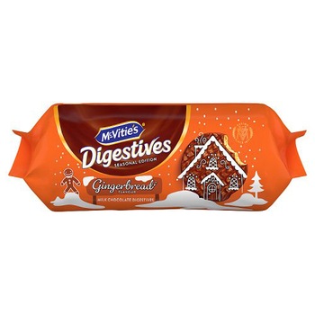 Biscuiti digestivi McVitie’s Milk Chocolate Digestives Gingerbread, 243 g Biscuiti digestivi McVitie’s Milk Chocolate Digestives Gingerbread, 243 g