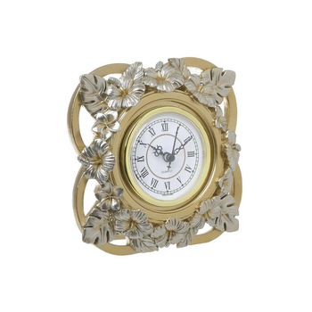 Ceas din rasina Gold Silver 15 cm x 15 cm Ceas din rasina Gold Silver 15 cm x 15 cm